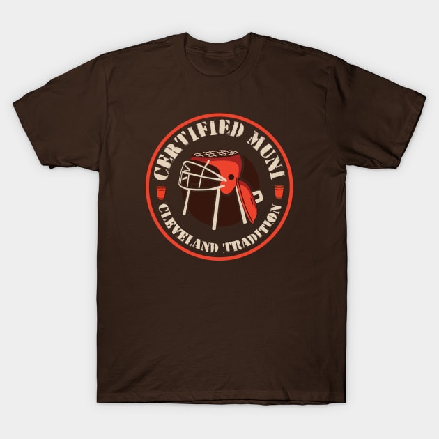 Cleveland Football Tradition Certified Muni T-Shirt by DeepDiveThreads